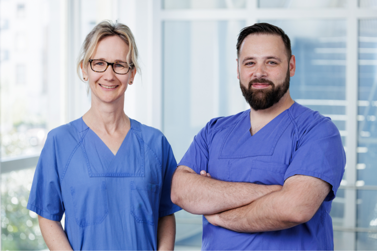 Petra Weinelt (links) und Dr. Amel Havkic (rechts) erweitern die Beatmungsmedizin am St. Elisabethen Krankenhaus. Foto: St. Elisabethen Krankenhaus.
